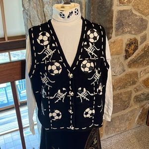 PBJ Sport Soccer Mom Vest & Turtleneck Set